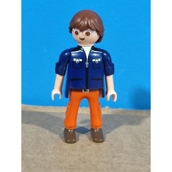 PLAYMOBIL FIGURA HOMBRE CITY CAMISETA AZUL - 9/11/21