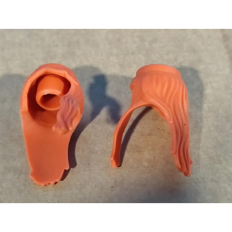 PLAYMOBIL 2X PELUCA GOMA NARANJA - 9/11/21