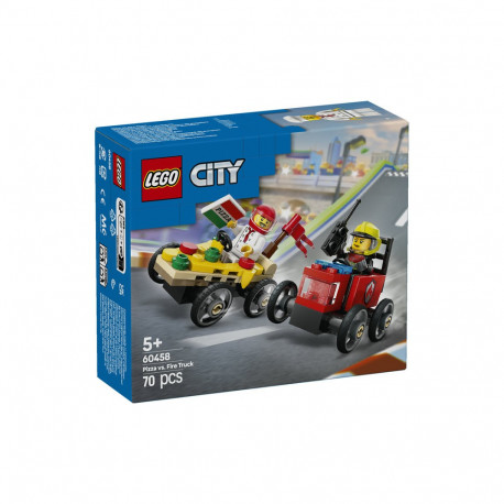 LEGO CITY 60458 PACK COCHES PIZZA VS CAMION BOMBEROS