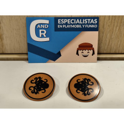 PLAYMOBIL 2X ESCUDO GRIEGO PULPO - 29/1/25