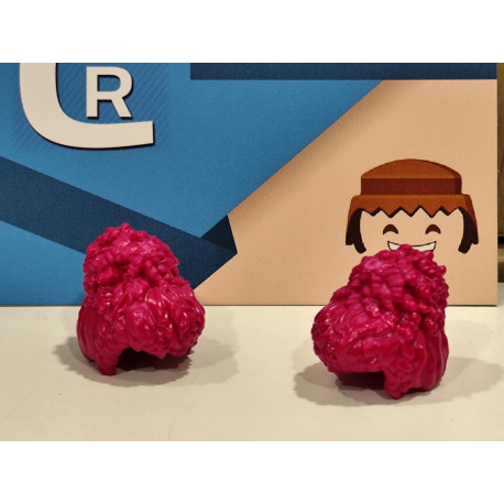 PLAYMOBIL 2X PELO MORADO RARO CON MOÑO - 29/1/25