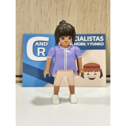 PLAYMOBIL CHICA MODERNA CON PANTALON CORTO Y CAMISETA MORADA - 29/1/25