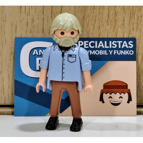PLAYMOBIL FIGURA ABUELO PELO Y BARBA GRIS - 12/2/25