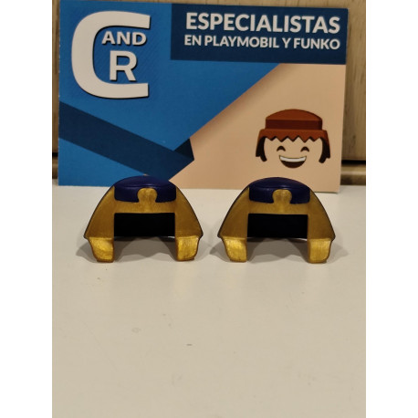 PLAYMOBIL 2X GORRO PARA SACERDOTE EGIPCIO , EGIPTO - 10/11/18