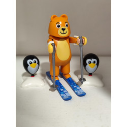 PLAYMOBIL OSO ESQUIADOR CON COMPLEMENTOS