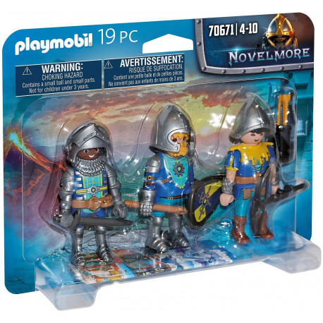PLAYMOBIL SET DE 3 CABALLEROS DE NOVELMORE