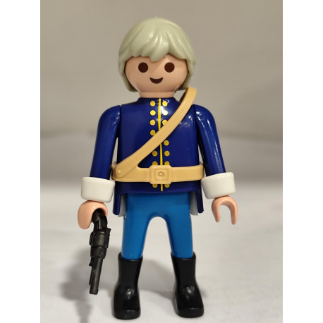 PLAYMOBIL SOLDADO DE L A UNION , NORDISTA  PELO GRIS - 14/5/25