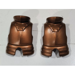 PLAYMOBIL  2X CORAZA MEDIEVAL COLOR COBRE  - 18/9/20