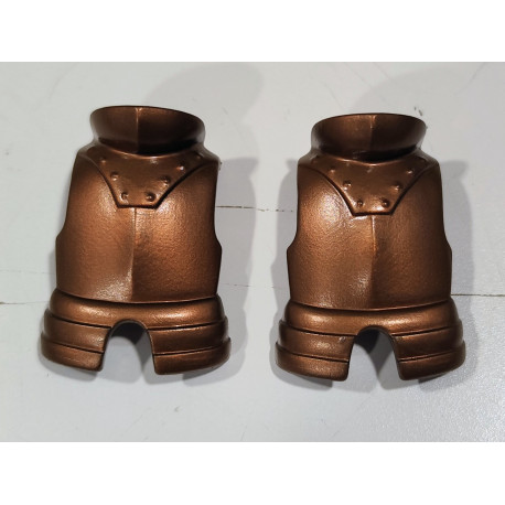 PLAYMOBIL  2X CORAZA MEDIEVAL COLOR COBRE  - 18/9/20