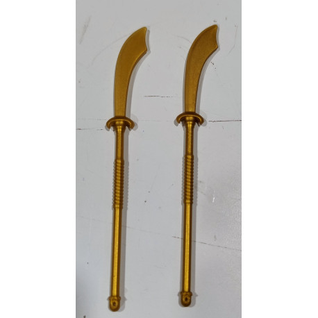 PLAYMOBIL  2X LANZA ARABE DORADA - 18/9/20