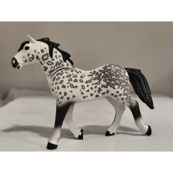PLAYMOBIL CABALLO CON CRIN NEGRA Y PUNTOS NEGROS - 18/6/25