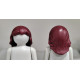 PLAYMOBIL 2X PELUCA PELO LARGO CAOBA- 18/6/25