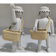 PLAYMOBIL 2X ZURRON COLOR CREMA , BOLSA PERIODICOS - 28/9/23