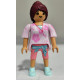 PLAYMOBIL  CHICA MODERNA CAMISETA ROSA - 22/6/25