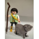 PLAYMOBIL  ALDEANO , PASTOR CON NUEVO CERDO , GORRINO , BELEN - 27/6/25