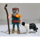 PLAYMOBIL  ALDEANO , PASTOR CON PERRO , BELEN - 27/6/25
