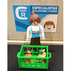 PLAYMOBIL  ALDEANA CON PATOS EN CESTA  , BELEN - 27/6/25