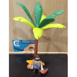 PLAYMOBIL  ALDEANO , BORRACHO DEBAJO DE PALMERA  , BELEN - 27/6/25