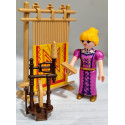 PLAYMOBIL  ALDEANA , HILANDERA CON TELAR  , BELEN - 27/6/25