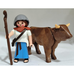 PLAYMOBIL  ALDEANA CON BUEY  , BELEN - 27/6/25