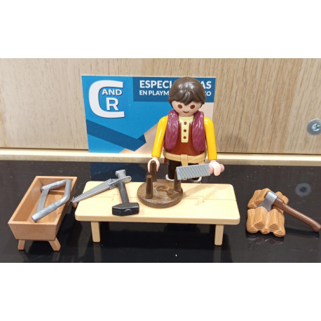 PLAYMOBIL ALDEANO CON HERRAMIENTAS,  , CARPINETERO , BELEN - 10/7/25