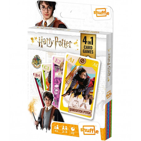JUEGO DE CARTAS HARRY POTTER 4 EN 1
