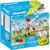 PLAYMOBIL 71517 - CUIDADORA PERROS PARA PINTAR , ROTULADORES INCLUIDOS