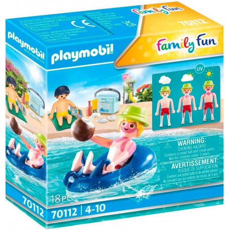 PLAYMOBIL 70112 - NADADOR CON FLOTADOR  ( SE PONE MORENO CON EL SOL )