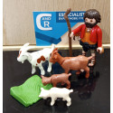 PLAYMOBIL ALDEANO CON CABRAS , PASTOR , BELEN - 10/7/25