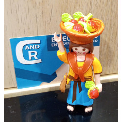 PLAYMOBIL ALDEANA CON  CESTA DE FRUTAS , BELEN - 10/7/25