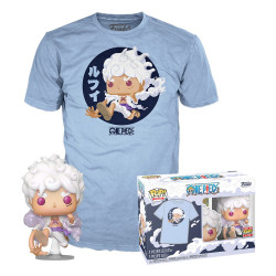 One Piece POP! & Tee Set de Minifigura y Camiseta Luffy Fifth Gear