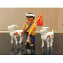 PLAYMOBIL ALDEANO PASTOR CON CABRAS , PEREGRINO , BELEN - 10/7/25