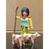 PLAYMOBIL ALDEANA PASTORA CON CERDITOS , BELEN - 10/7/25
