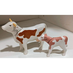 PLAYMOBIL LOTE DE VACA  Y TERNERO , BELEN - 24/8/25