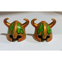 PLAYMOBIL 2X CASCO DORADO CON CUERNOS PARA ZOMBIES - 21/8/25