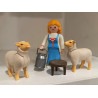 PLAYMOBIL ALDEANA , LECHERA CON OVEJAS , BELEN - 10/7/25