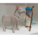 PLAYMOBIL ALDEANO PERSA CON SU BURRO , MERCADER , BELEN - 10/9/25