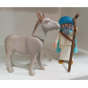PLAYMOBIL ALDEANO PERSA CON SU BURRO , MERCADER , BELEN - 10/9/25