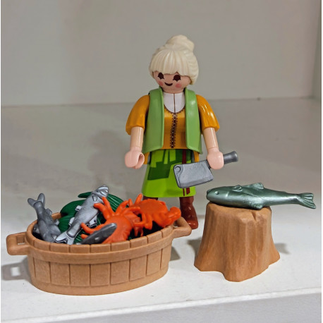 PLAYMOBIL ALDENANA , PESCADERA CON CANGRAJOS Y PECES, BELEN  - 10/9/25