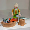 PLAYMOBIL ALDEANA , PESCADERA CON CANGREJOS Y PECES, BELEN  - 10/9/25
