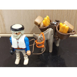 PLAYMOBIL AGRICULTOR CON SU BURRO- 10/9/25