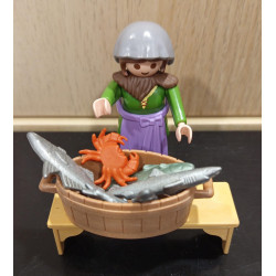 PLAYMOBIL ALDEANA , PESCADERA CON PECES Y CANGREJOS - 10/9/25