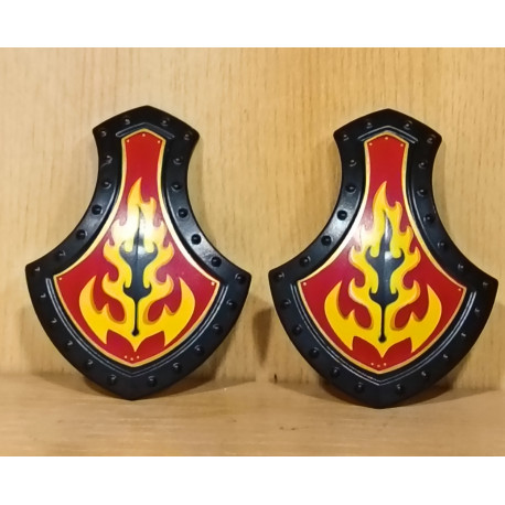 PLAYMOBIL 2X ESCUDOS GRANDES DE FUEGO - 22/10/25
