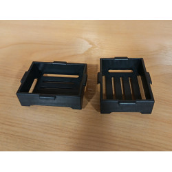 PLAYMOBIL 2X CAJAS NEGRAS PARA FRUTA , VERDURAS, BELEN - 22/10/25