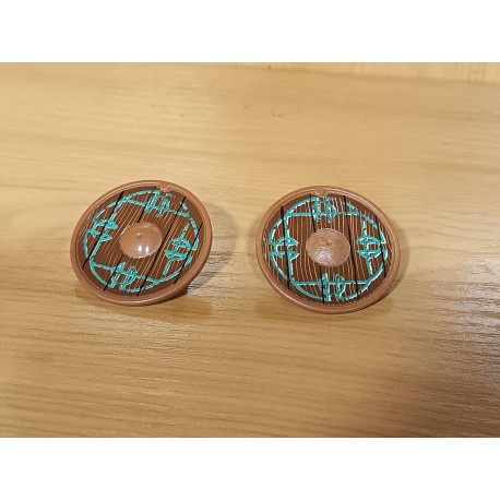 PLAYMOBIL 2X ESCUDO VIKINGO VERDE - 22/10/25