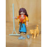 PLAYMOBIL ALDEANA CON RASTRILLO , GATO Y RATONES , BELEN - 10/7/25