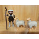 PLAYMOBIL PASTOR CON OVEJAS 4 , ALDEANO , BELEN - 11/2/16