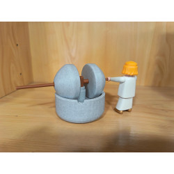 PLAYMOBIL MOLINO DE CEREALES PARA  ALDEANOS  EN IMPRESION 3D