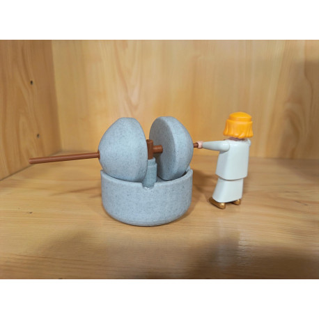 PLAYMOBIL MOLINO DE CEREALES PARA  ALDEANOS  EN IMPRESION 3D