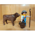 PLAYMOBIL  ALDEANA CON BUEY  , BELEN - 27/6/25